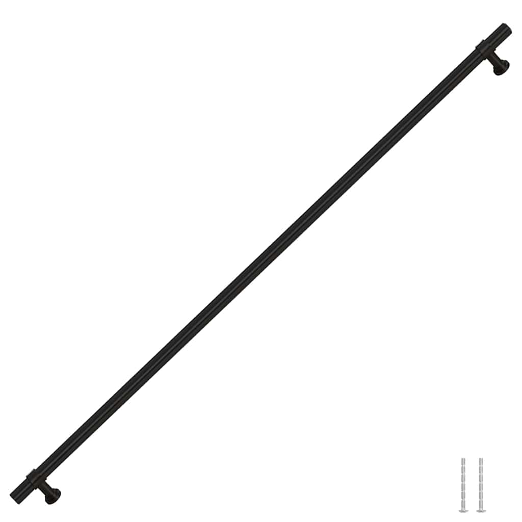 Cabinet Handles 5 pcs Black 480 mm Stainless Steel