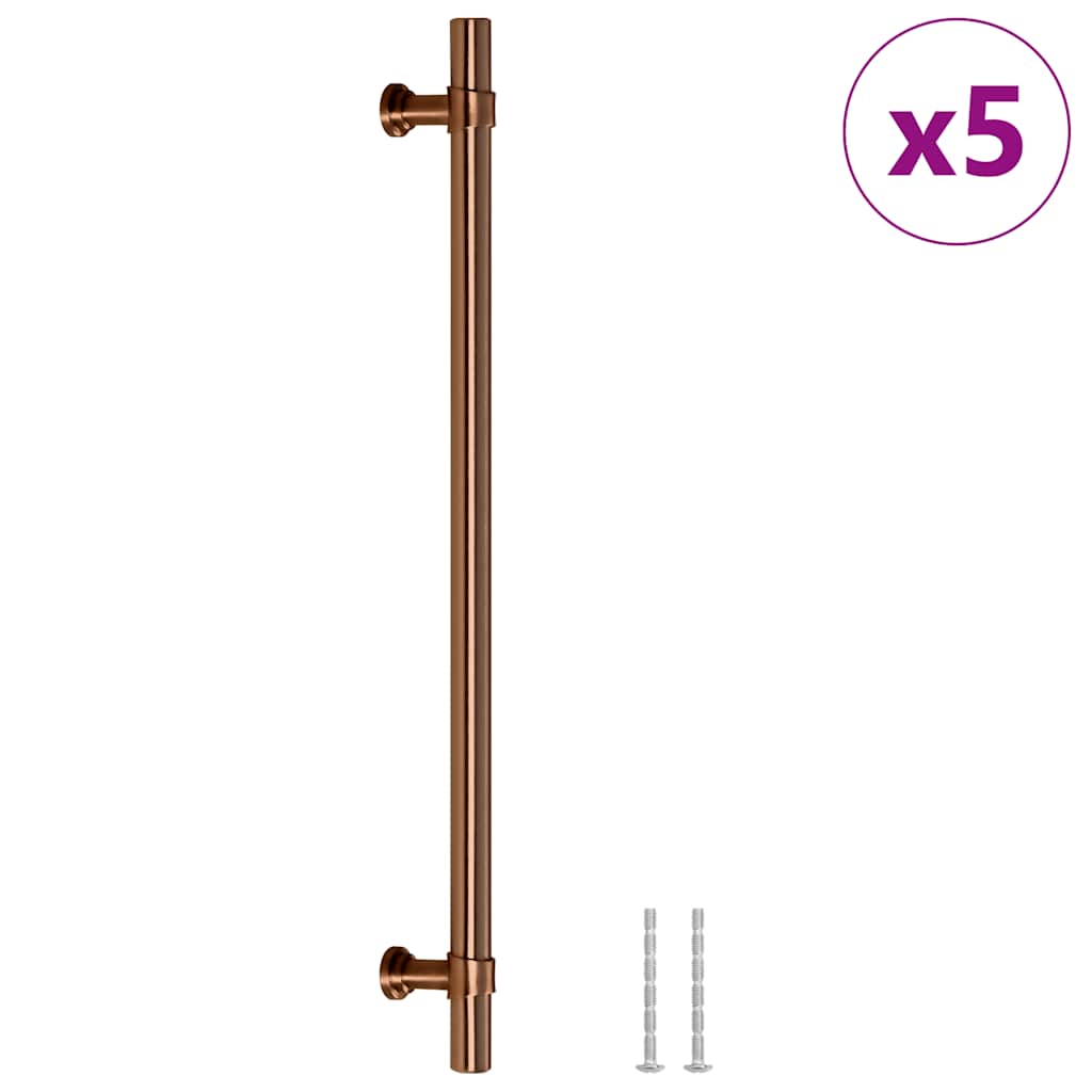 Cabinet Handles 5 pcs Bronze 480 mm Stainless Steel