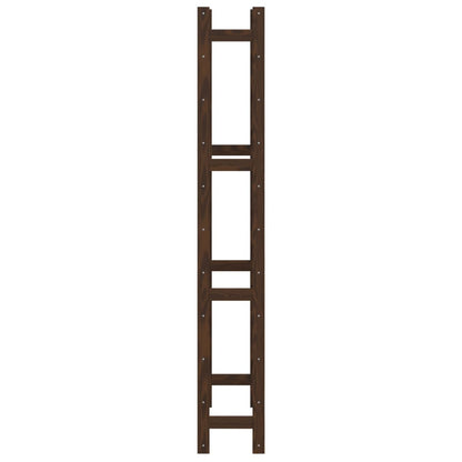 Wine Rack for 77 Bottles Brown Solid Wood Pine
