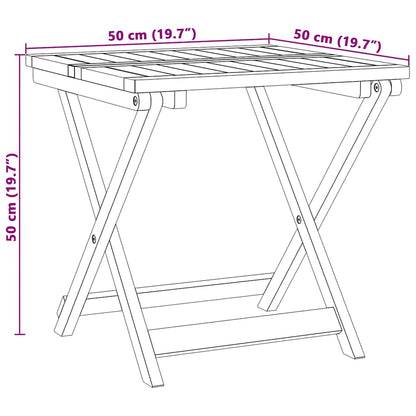 3 Piece Folding Garden Dining Set Solid Wood Acacia