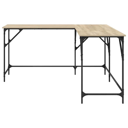 Desk Sonoma Oak 149x149x75 cm Engineered Wood