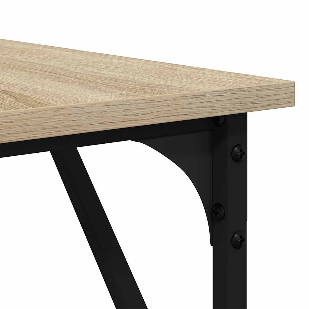 Desk Sonoma Oak 149x149x75 cm Engineered Wood