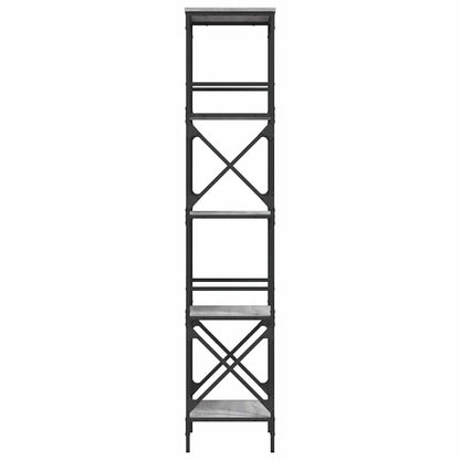 Bookcase 5-Tier Grey Sonoma 59x35x171 cm Engineered Wood