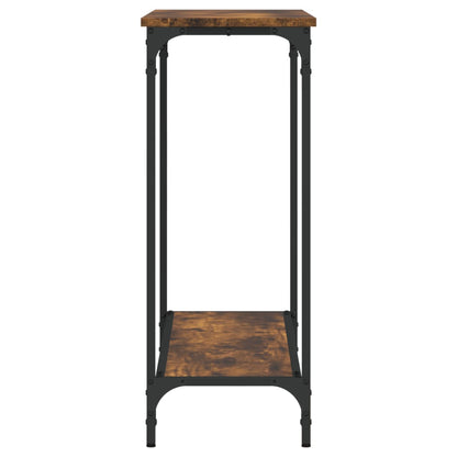 Console Table Smoked Oak 101x30,5x75 cm Engineered Wood