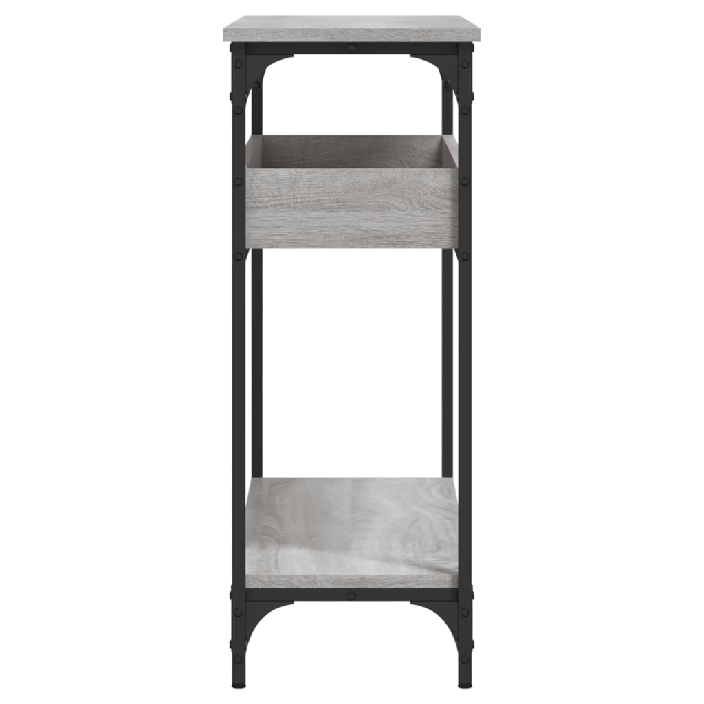 Console Table with Shelf Grey Sonoma 100x29x75cm Engineered Wood
