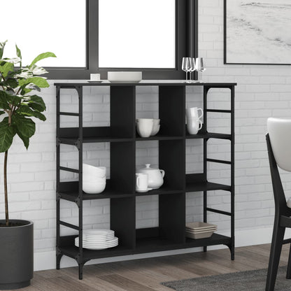 Sideboard Black 102x32x103.5 cm Engineered Wood