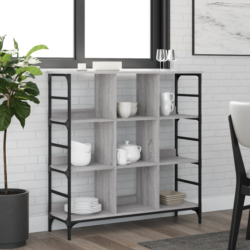 Sideboard Grey Sonoma 102x32x103.5 cm Engineered Wood