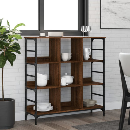 Sideboard Brown Oak 102x32x103.5 cm Engineered Wood