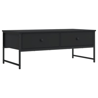 Coffee Table Black 101x49x39,5 cm Engineered Wood