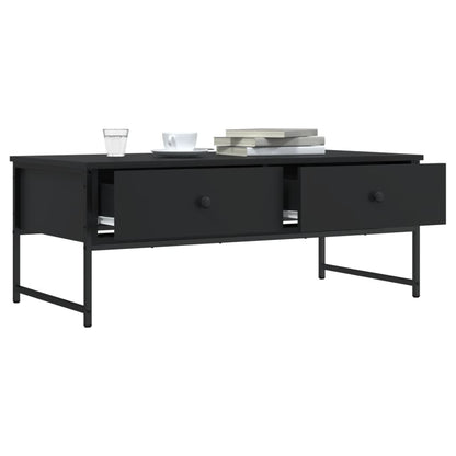 Coffee Table Black 101x49x39,5 cm Engineered Wood