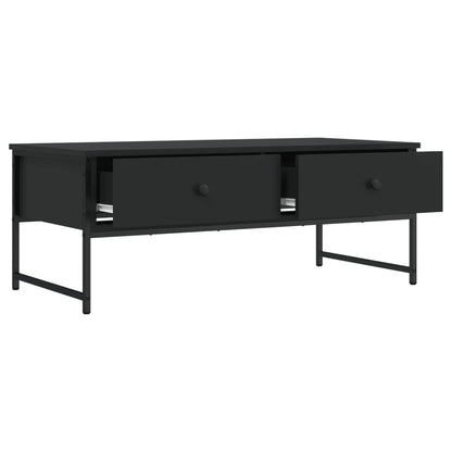 Coffee Table Black 101x49x39,5 cm Engineered Wood