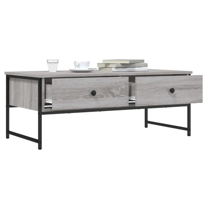 Coffee Table Grey Sonoma 101x49x39,5 cm Engineered Wood