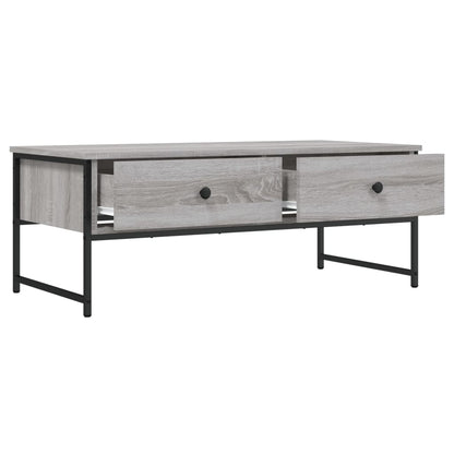 Coffee Table Grey Sonoma 101x49x39,5 cm Engineered Wood