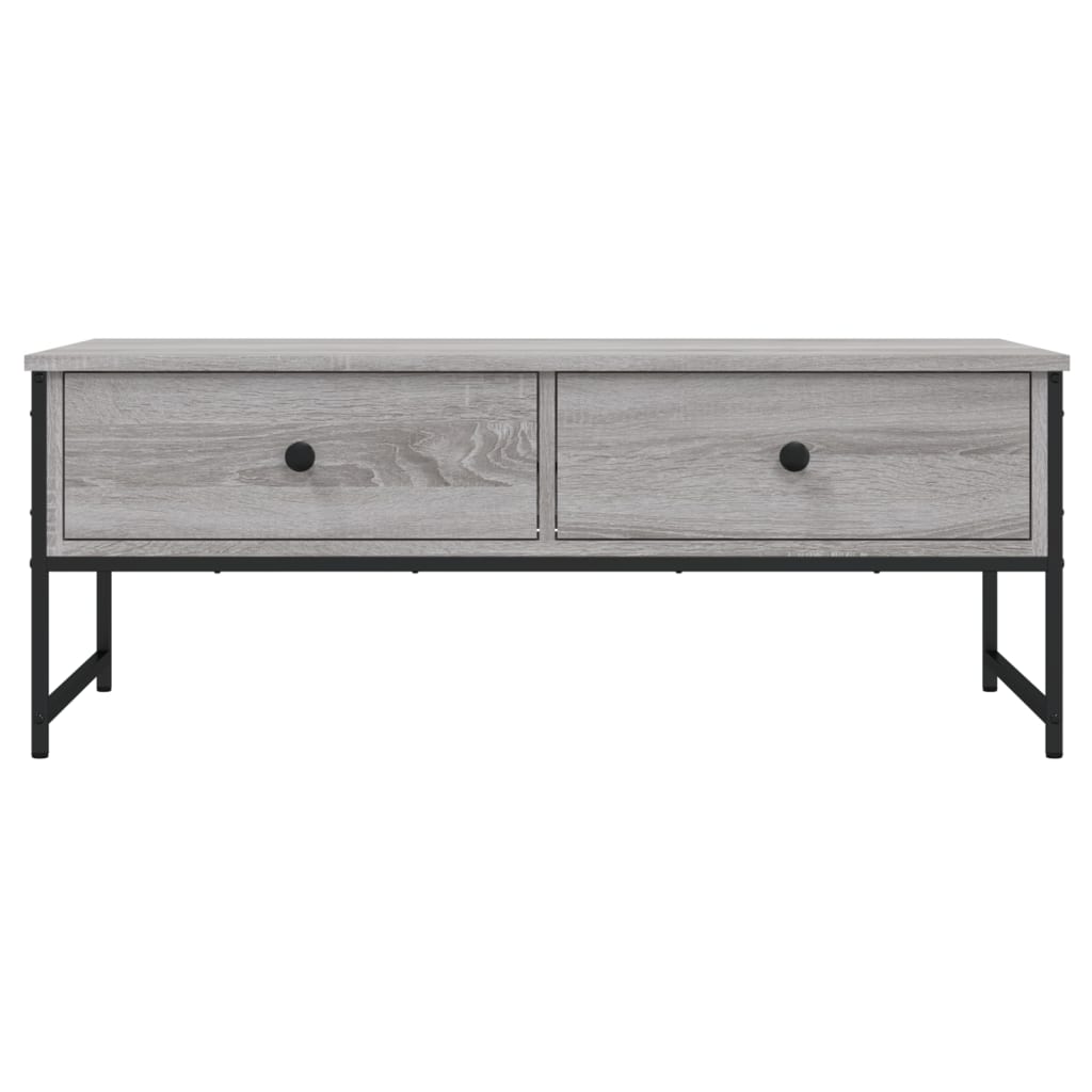 Coffee Table Grey Sonoma 101x49x39,5 cm Engineered Wood