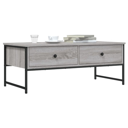 Coffee Table Grey Sonoma 101x49x39,5 cm Engineered Wood