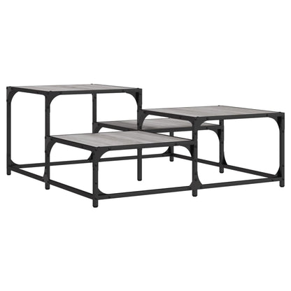 Coffee Table Grey Sonoma 87.5x87.5x40 cm Engineered Wood