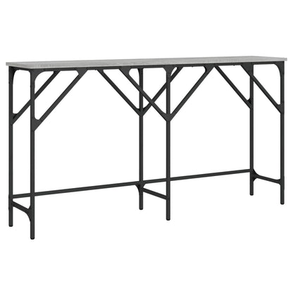 Console Table Grey Sonoma 140x29x75 cm Engineered Wood