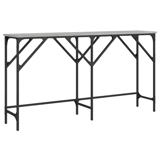Console Table Grey Sonoma 140x29x75 cm Engineered Wood
