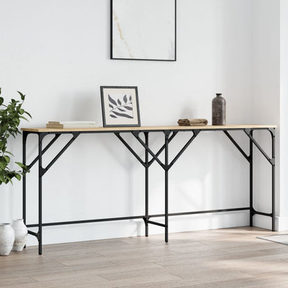 Console Table Sonoma Oak 180x29x75 cm Engineered Wood