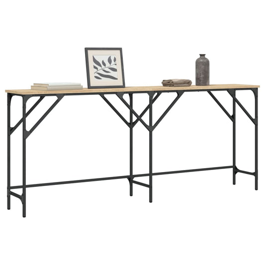 Console Table Sonoma Oak 180x29x75 cm Engineered Wood