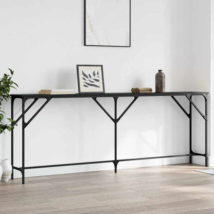 Console Table | Black | Engineered wood | 200x29x75 cm