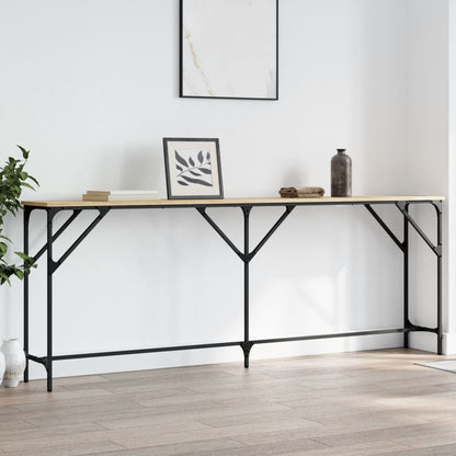 Console Table | Sonoma Oak | Engineered Wood | Large | Adjustable Feet