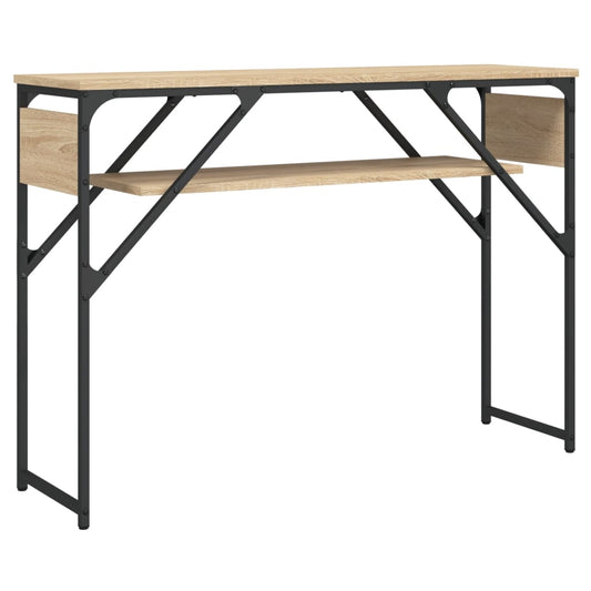 Console Table with Shelf Sonoma Oak 105x30x75cm Engineered Wood