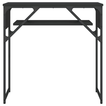 Console Table with Shelf Black 75x30x75cm Engineered Wood