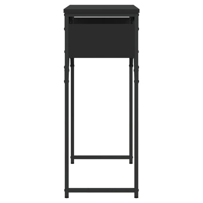Console Table with Shelf Black 75x30x75cm Engineered Wood