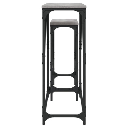 Nesting Console Tables 2 pcs Grey Sonoma Engineered Wood