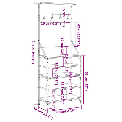 Clothes Rack | Black | Engineered wood, metal | Medium | Clothes Rack