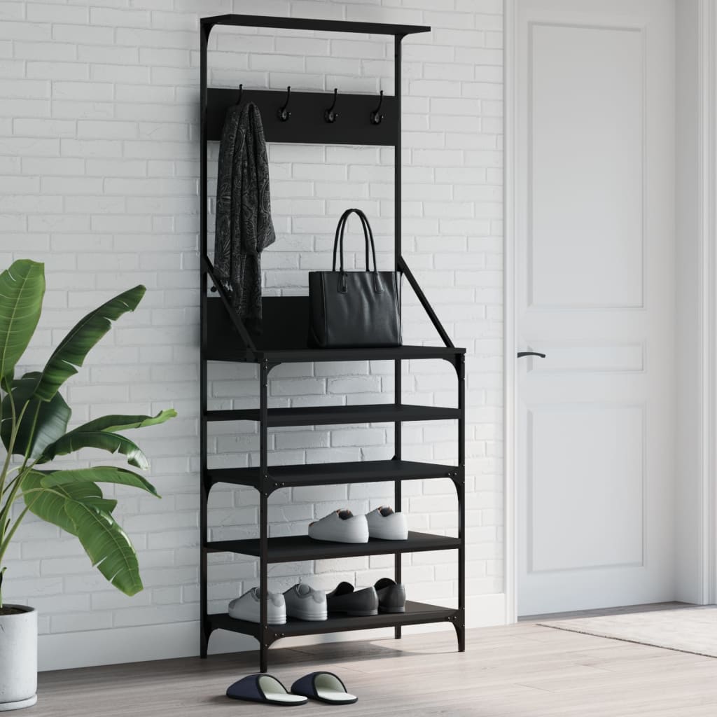 Clothes Rack | Black | Engineered wood, metal | Medium | Clothes Rack