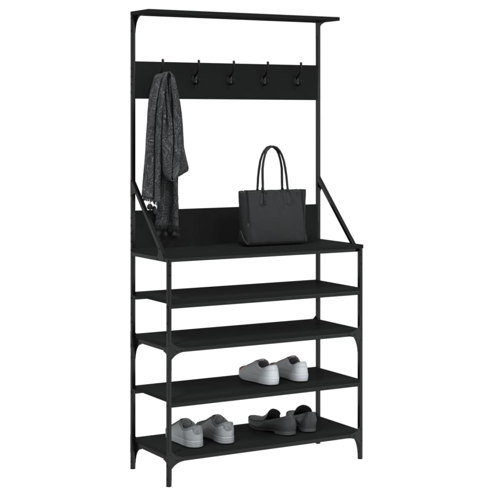 Clothes Rack | Black | Engineered wood, Metal | Medium | Clothes Rack