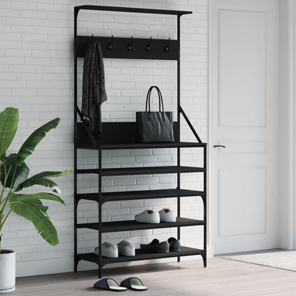 Clothes Rack | Black | Engineered wood, Metal | Medium | Clothes Rack