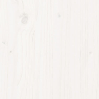 Hall Bench White 100x28x45 cm Solid Wood Pine