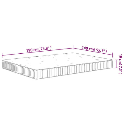 Pocket Spring Mattress Medium 140x190 cm