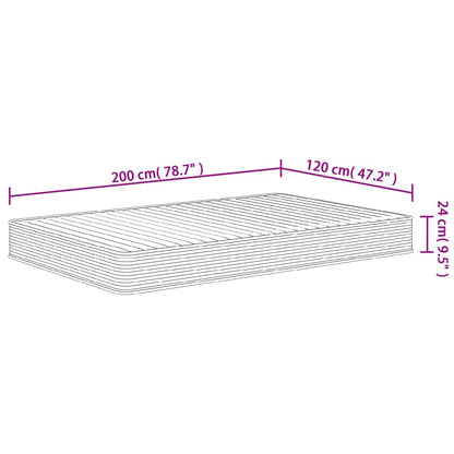 Foam Mattress Medium Soft 120x200 cm