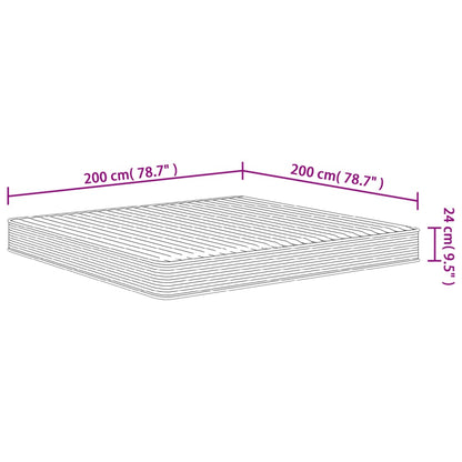 Foam Mattress Medium Soft 200x200 cm