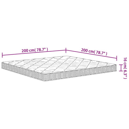 Foam Mattress Medium Soft 200x200 cm