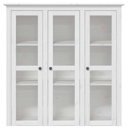 Highborad "BODO" White 115.5x43x200.5 cm Solid Wood Pine