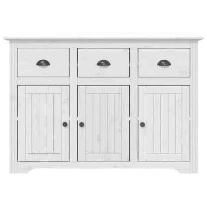 Highborad "BODO" White 115.5x43x200.5 cm Solid Wood Pine