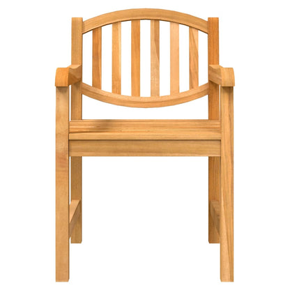 Garden Chair | Set of 4 | Teak | Solid teak wood | Standard | Stackable