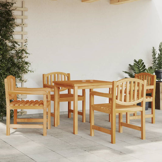 Garden Chair | Set of 4 | Teak | Solid teak wood | Standard | Stackable
