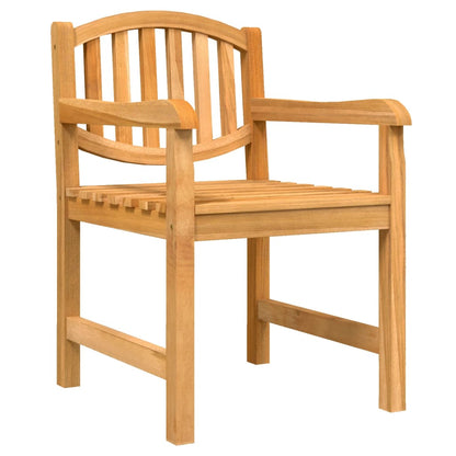 Garden Chair | Set of 8 | Natural Teak | Solid Teak Wood | Standard