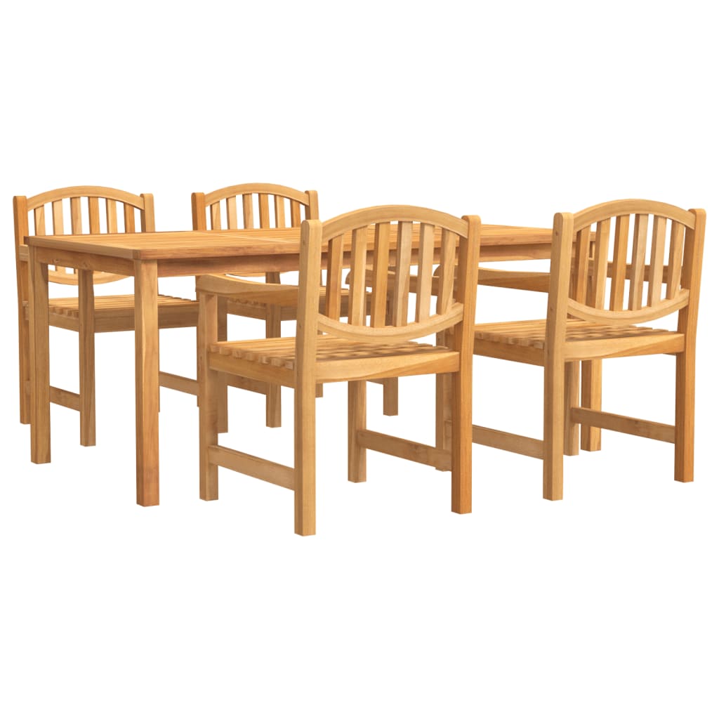 Garden Dining Set | Teak Brown | Solid Teak Wood | Large | Stackable