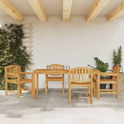 Garden Dining Set | Teak Brown | Solid Teak Wood | Large | Stackable