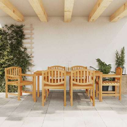 Garden Dining Set | Teak | Solid Teak Wood | Large | Stackable