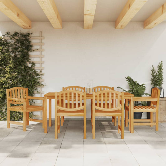 Garden Dining Set | Teak | Solid Teak Wood | Large | Stackable