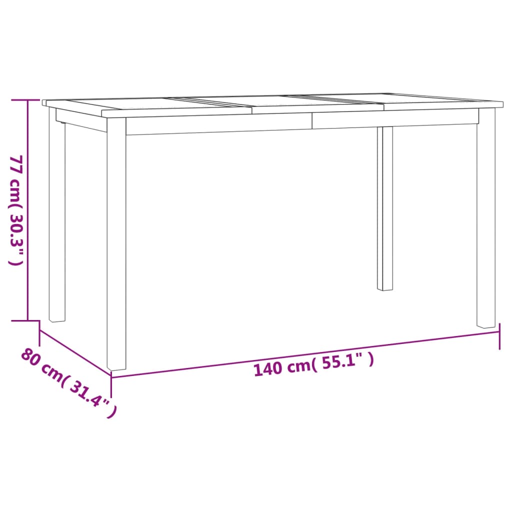 Garden Dining Set | Teak | Solid teak wood | Regular | Stackable