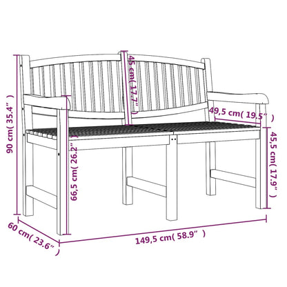 Garden Dining Set | Solid teak wood | Large | Stackable